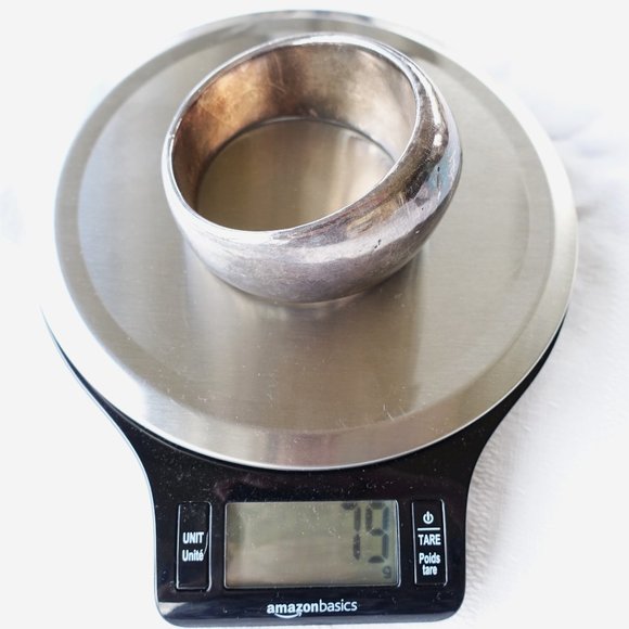 David Varsano 79g Chunky Sterling Electroform Bracelet 60s Mod - Picture 15 of 15